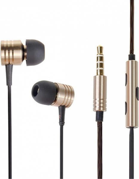 Наушники Xiaomi 1More Vintage Piston, золотые фото 2